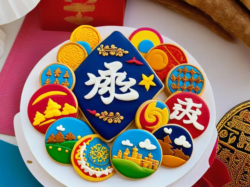 Galletas festivales del mundo: una exquisita variedad de galletas inspiradas en festivales internacionales, decoradas con arte y coloridos diseños