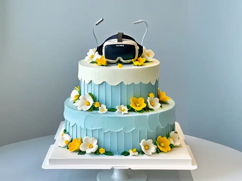 Una impactante enseñanza de repostería en Realidad Virtual: un detallado pastel de boda en 3D con decoraciones exquisitas