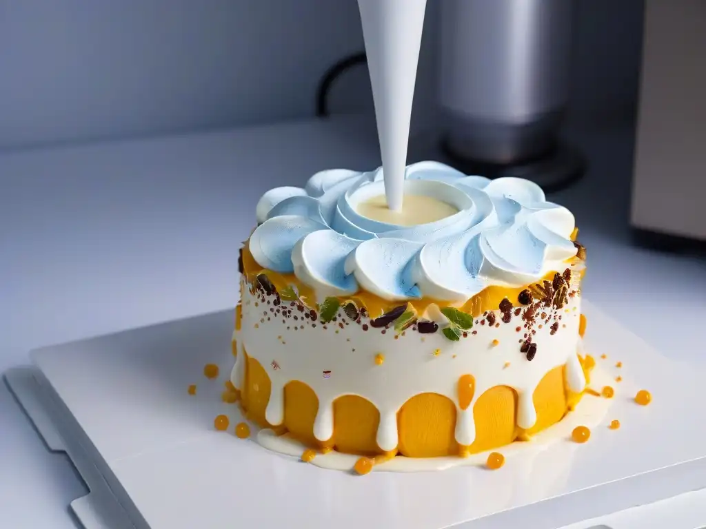 Un impresionante topper de postre con tecnología 3D en acción