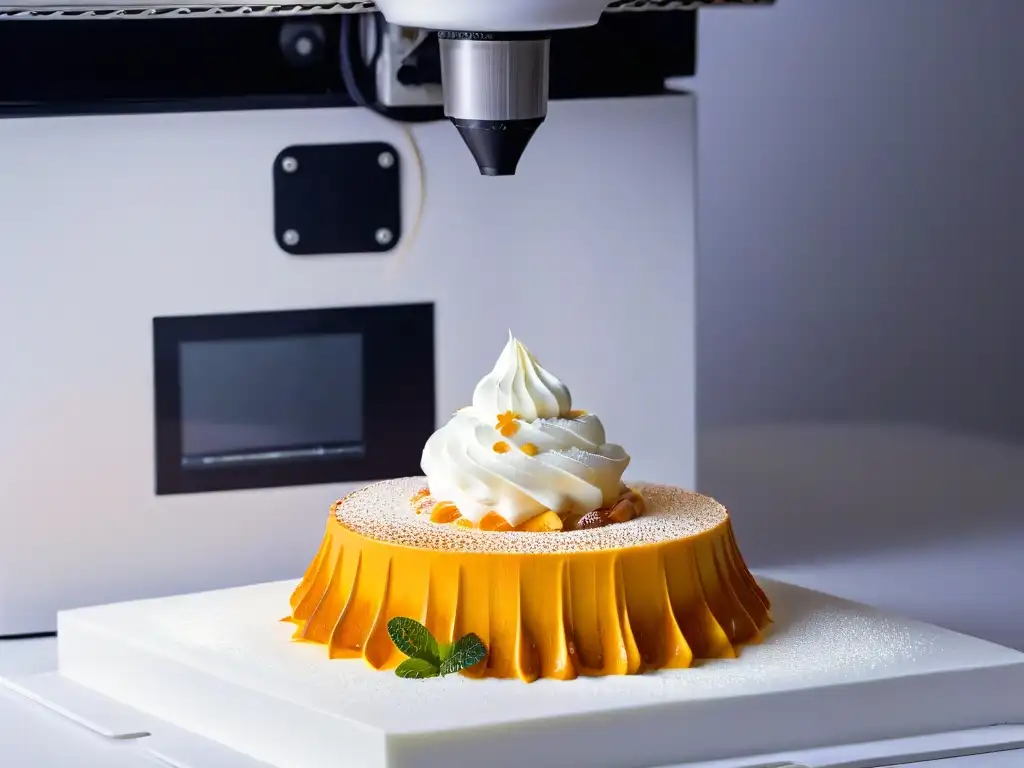 Innovadora impresión 3D de postres con detalle y precisión