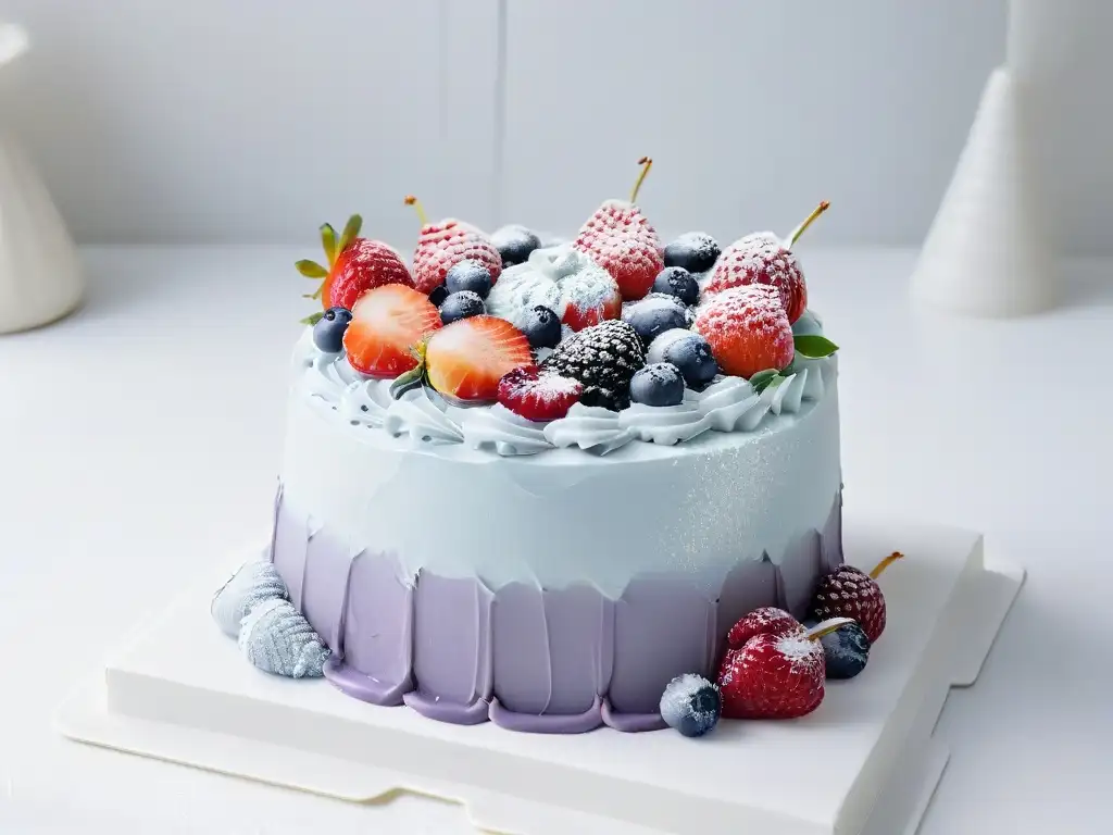 Una inspiradora decoración de pasteles para principiantes con coloridas boquillas y adornos comestibles vibrantes