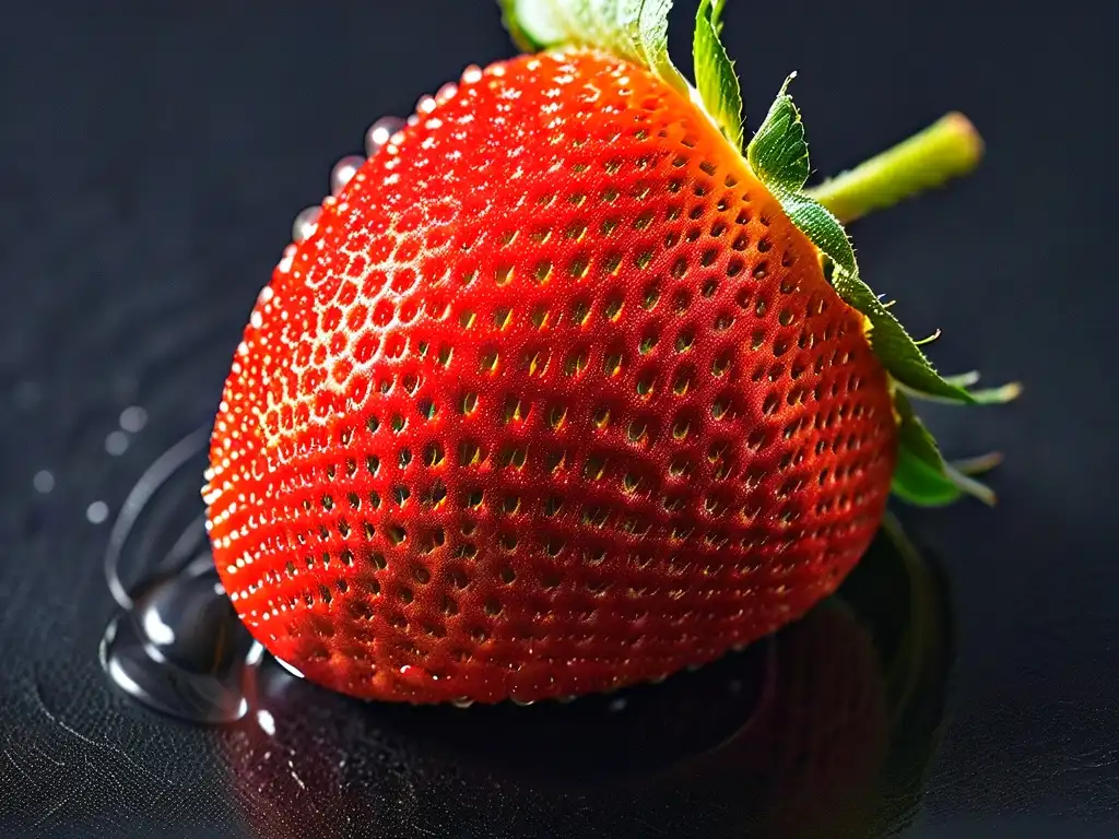Una jugosa fresa roja y fresca con gotas de agua, ideal para repostería vegana: Dudas frecuentes