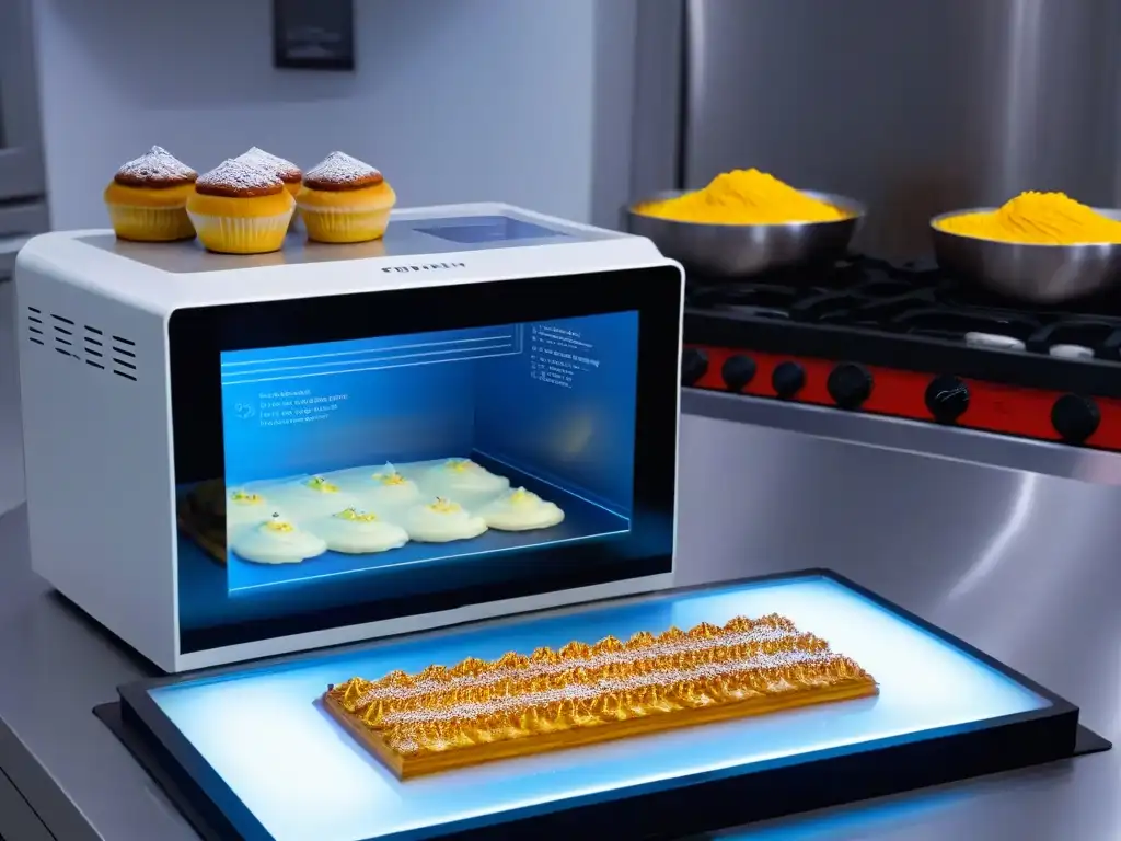 Descubre un laboratorio culinario futurista con hologramas interactivos