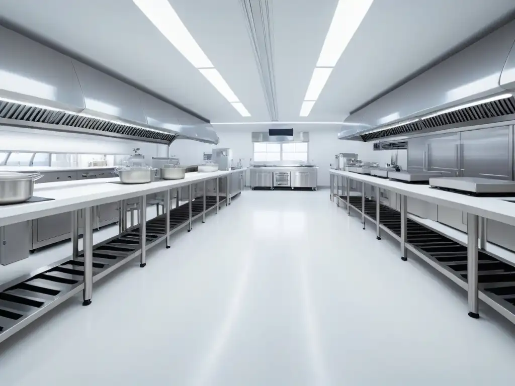 Laboratorio de repostería de vanguardia: innovación y sofisticación Un laboratorio de repostería futurista con innovación en repostería: ciencia y tendencias