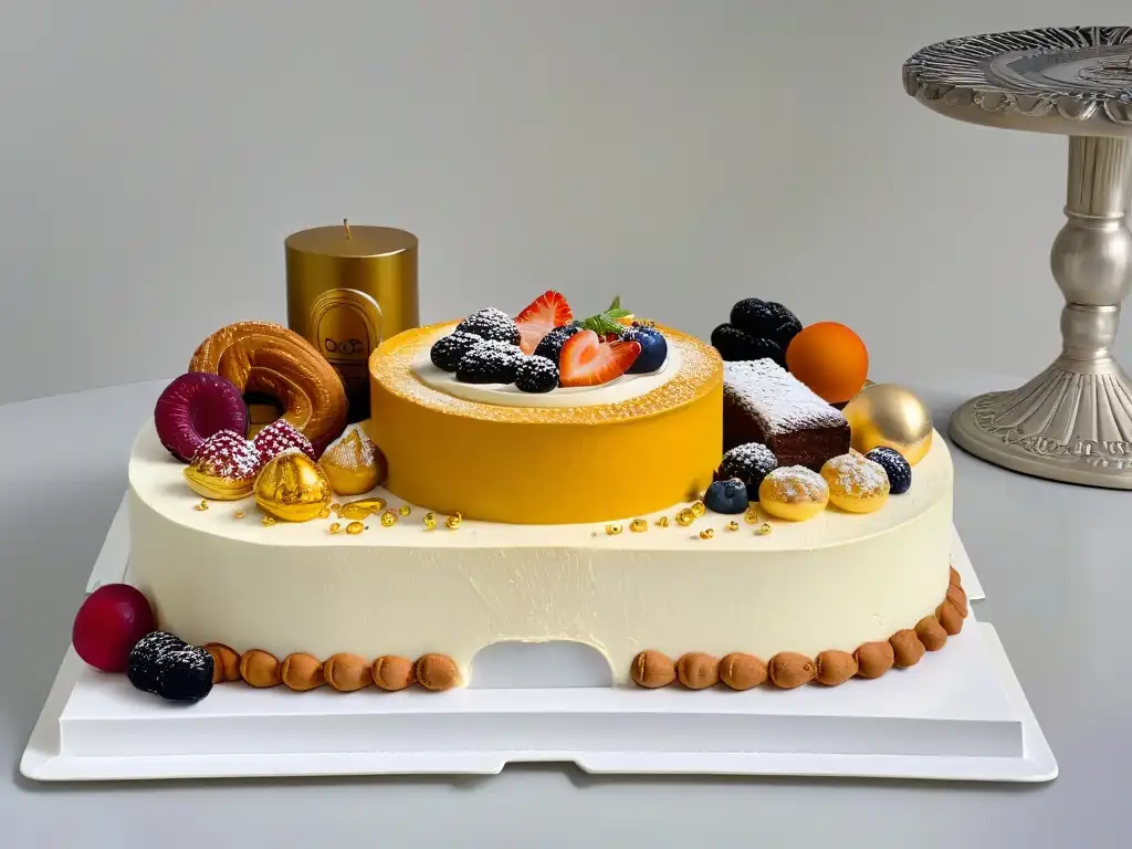 Una mesa llena de postres históricos inspirados en 'La Última Cena' de Leonardo da Vinci