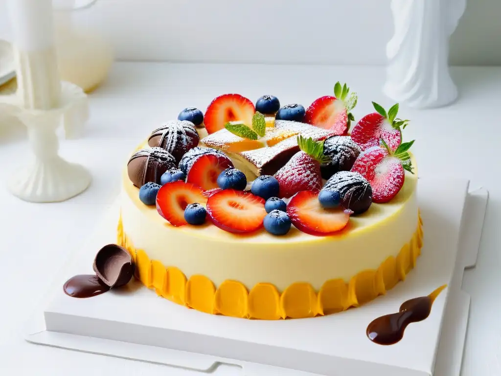 Mesas de postres con flanes caseros creativos y coloridos para cumpleaños