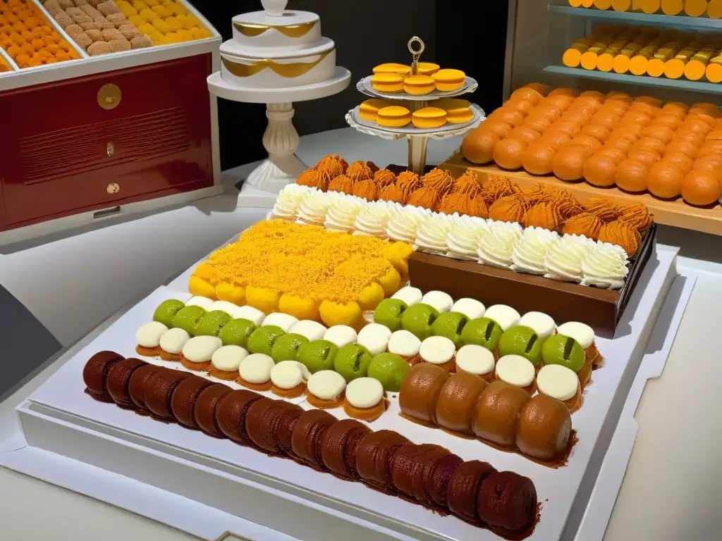Delicias dulces: fusión de sabores y colores en la repostería global Una mezcla de sabores y colores: repostería india y dulces globales
