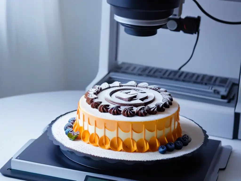 Un 3D printer moderno crea moldes personalizados para postres con tecnología innovadora