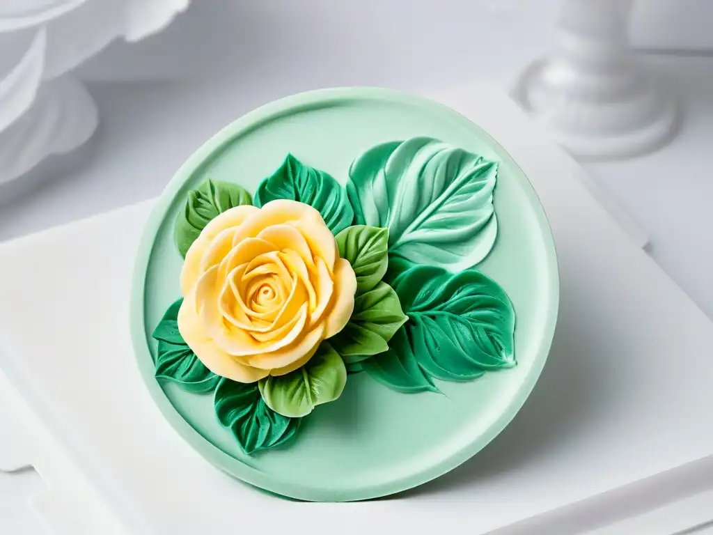 Rosa de silicona: detalle y color en repostería Una rosa perfectamente moldeada con detalles intrincados, resaltando la creatividad de los moldes silicona repostería creativa