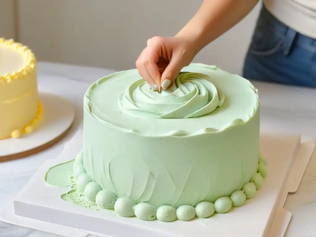 Un niño crea decoraciones para pasteles con fondant colorido, disfrutando los beneficios creativos de la repostería