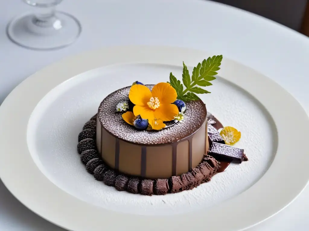 Una obra maestra de la pastelería de vanguardia en repostería: postre delicadamente decorado por René Redzepi