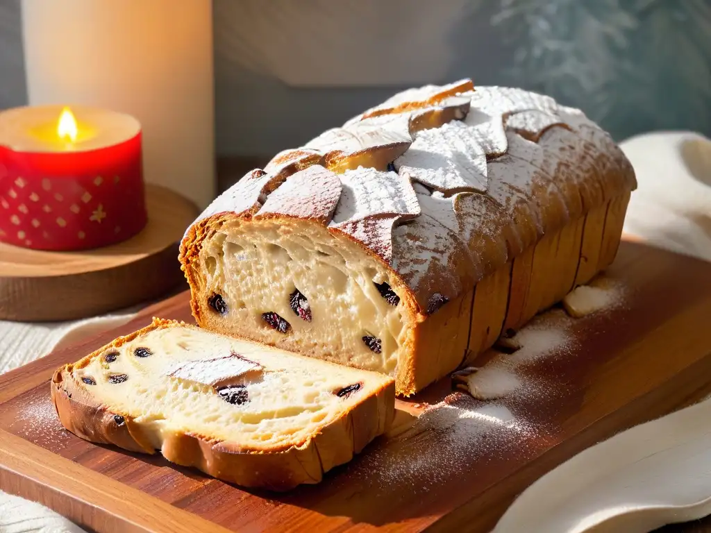 Origen y receta del Stollen: Delicioso pan navideño con frutas confitadas y almendras, bañado en azúcar glass