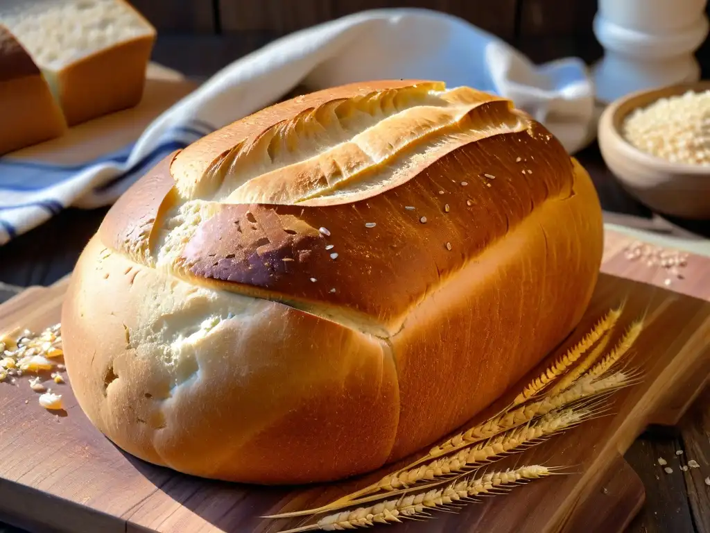 Pan artesanal recién horneado con secretos de levadura fresca para panaderos caseros