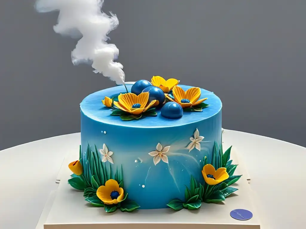 Increíble decoración de pastel en Realidad Aumentada, mejorando habilidades de repostería con detalles meticulosos y flores de azúcar