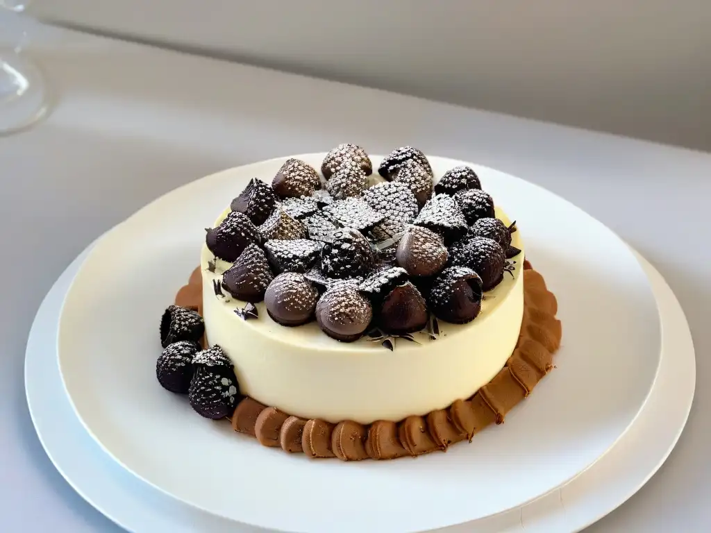 Un postre exclusivo: cheesecake de trufa negra