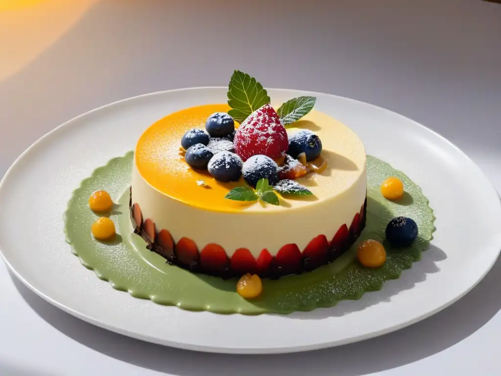 Un postre vanguardista con maridajes innovadores en repostería contemporánea