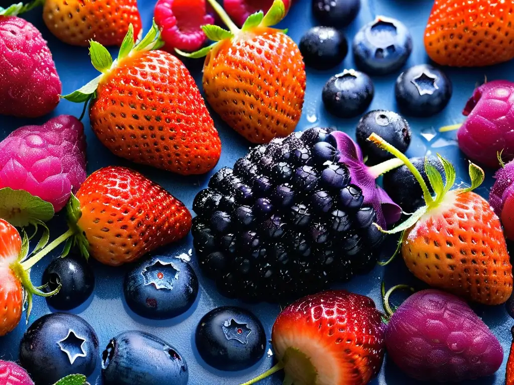 Postres sin azúcar para diabéticos: Deliciosas bayas frescas y coloridas, brillantes y apetitosas, sobre fondo blanco