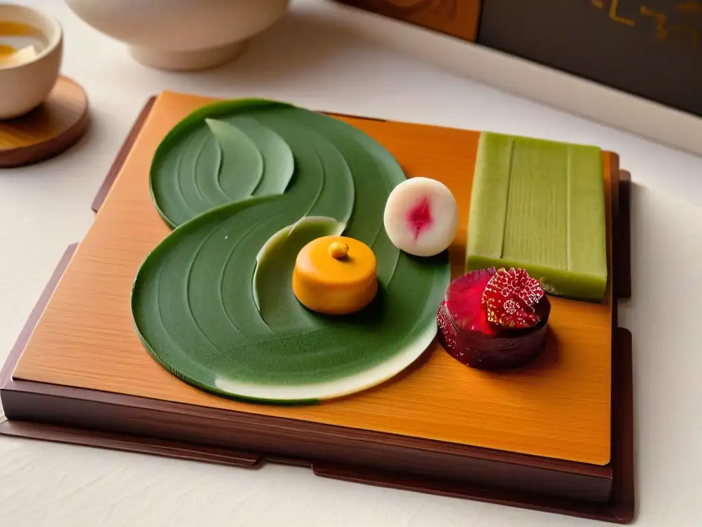 Postres japoneses delicados para paladares exigentes, elaborados con precisión en un tradicional tea house de Kyoto