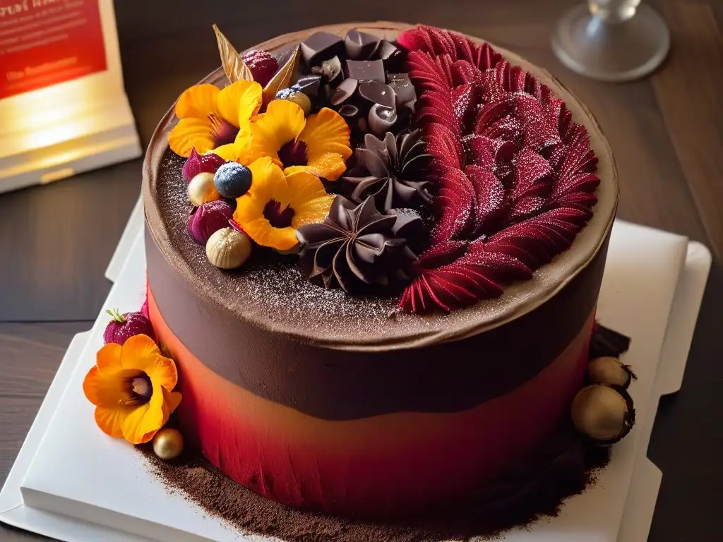 Un remolino de colores en armonía, inspirando sinestesia en repostería