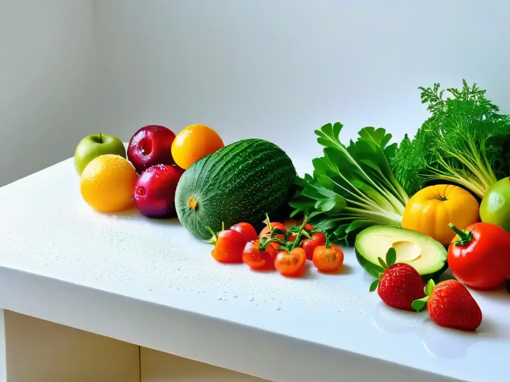 Repostería sin desperdicios en una cocina llena de frutas y verduras frescas y coloridas, en una atmósfera de economía circular