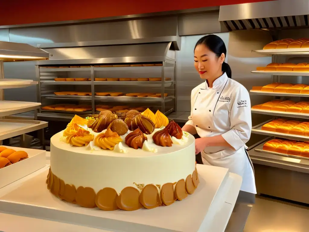 'Repostería llena de vida, Joanne Chang liderando con éxito su equipo en una atmósfera cálida y auténtica de creación de pasteles