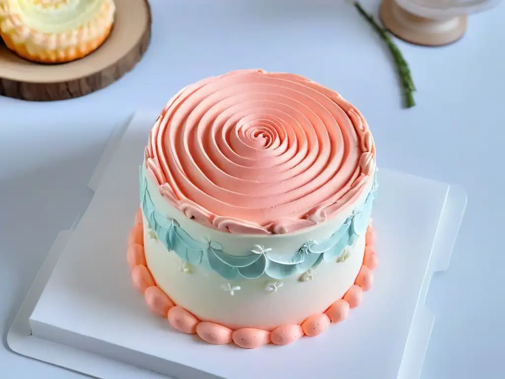 Una rosa de buttercream rosa detallada y delicada, clave para destacar en concursos de repostería