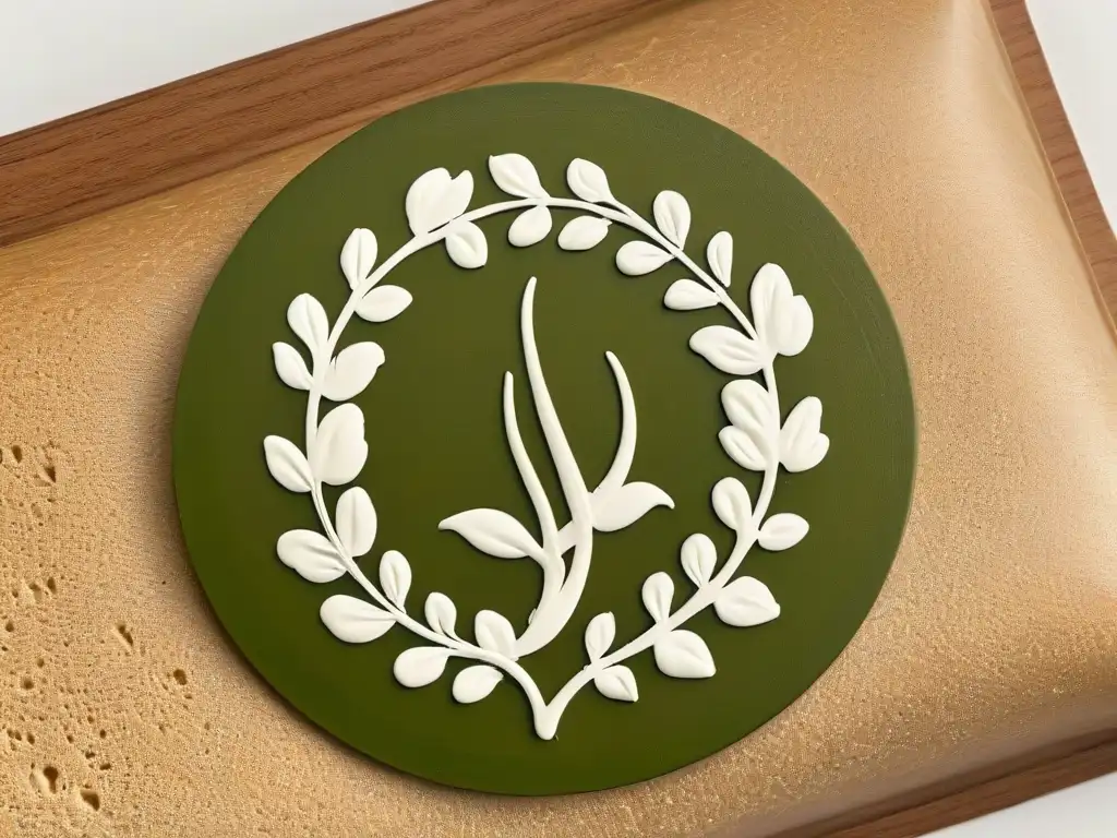 Sello orgánico de lujo para repostería: diseño detallado y elegante Un sello orgánico de certificación para repostería, detallado y elegante, simbolizando la armonía entre naturaleza y arte culinario