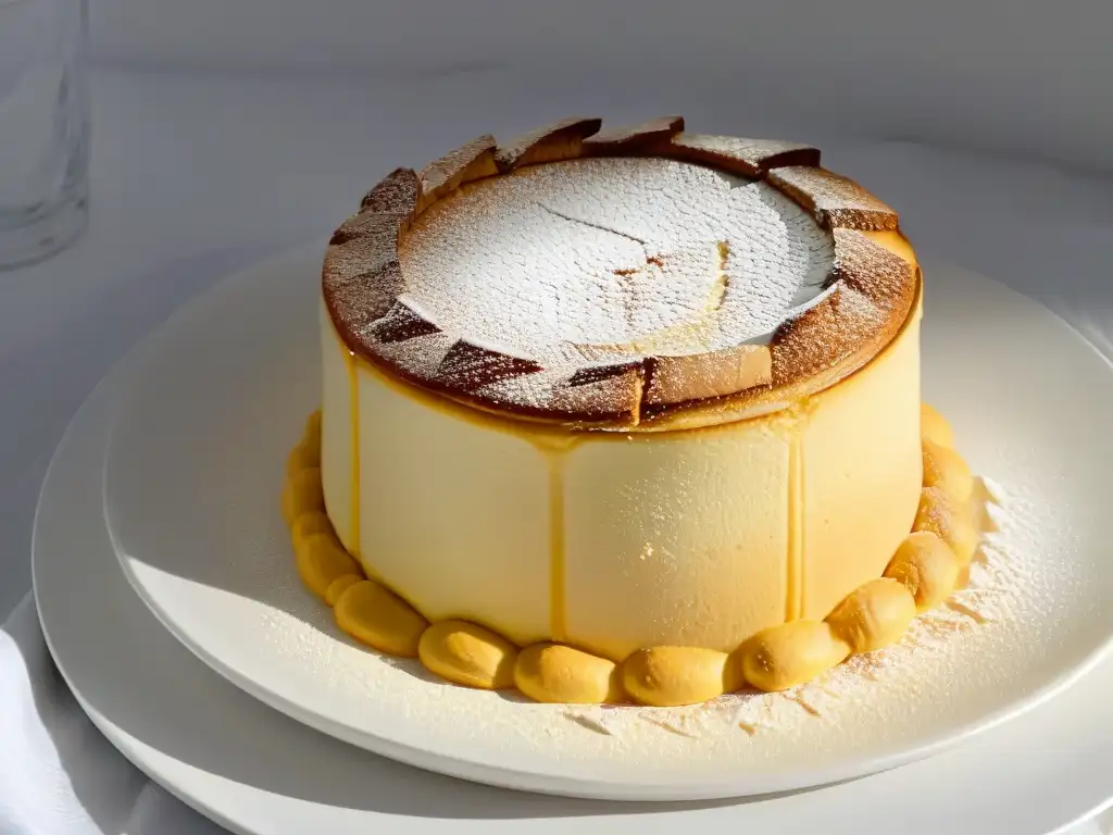 Un soufflé perfecto: textura esponjosa, dorada corteza y presentación elegante