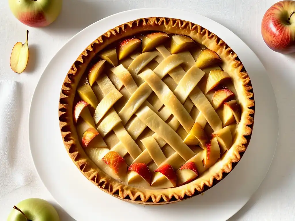 Una tarta de manzana moderna con un giro creativo en su receta tradicional