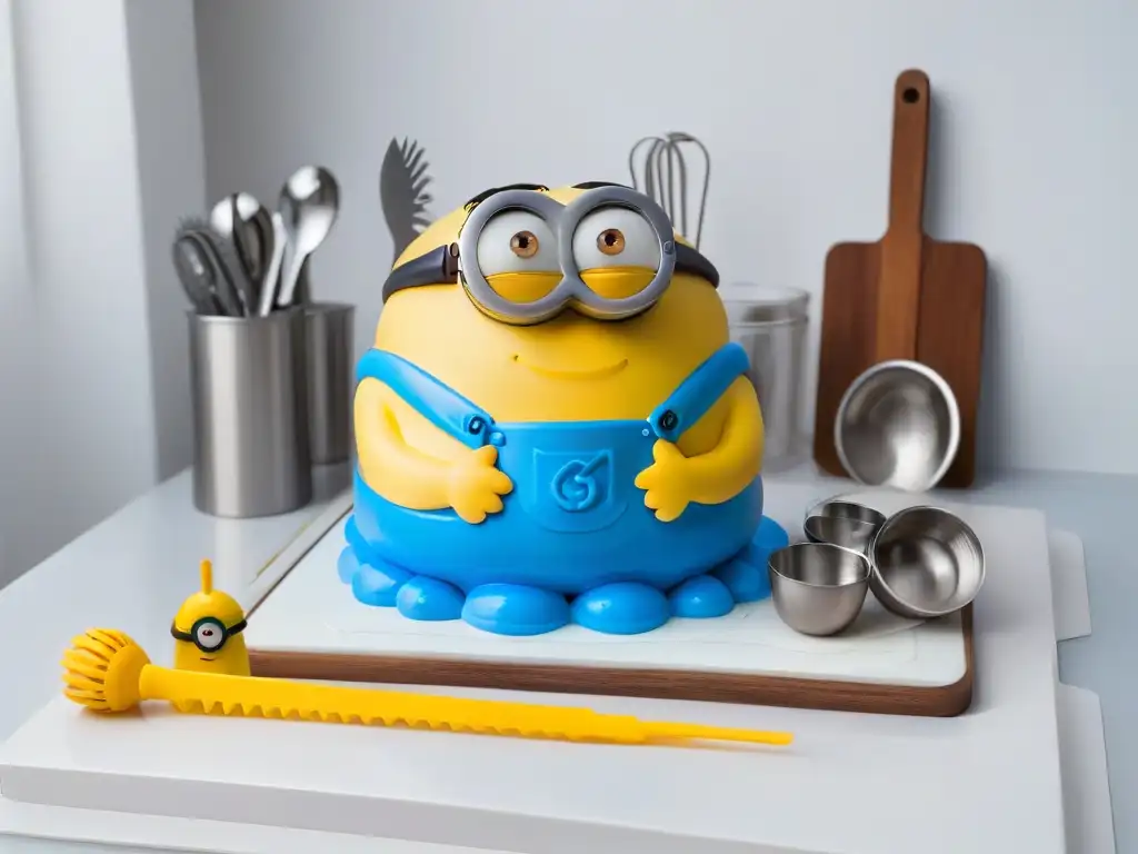 Utensilios de cocina Minions para repostería creativa en una atmósfera divertida y colorida