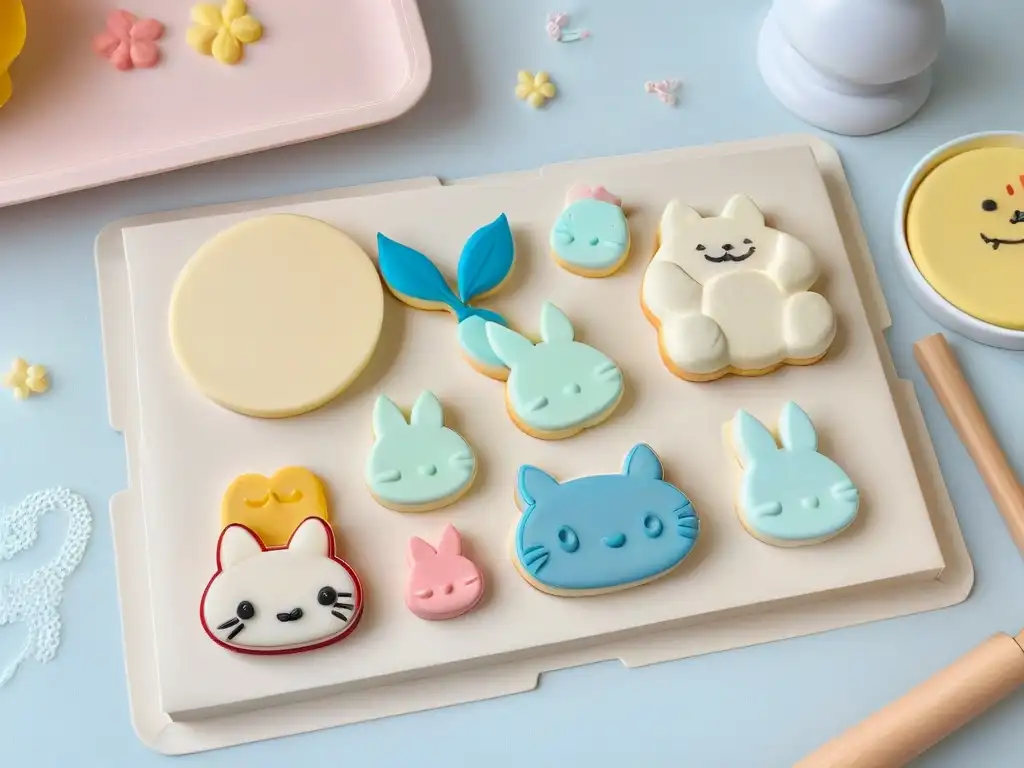 Utensilios de repostería anime Studio Ghibli con Totoro, Kiki y NoFace en moldes y rodillo elegantes