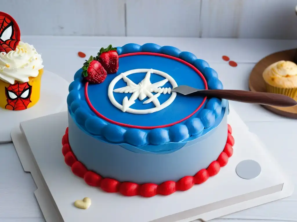 Utensilios de repostería de superhéroes: ¡Eleva tus habilidades con estilo! Utensilios de repostería de superhéroes brillan en cocina minimalista de alta calidad